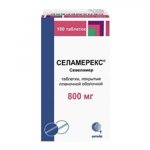 Фото 3 - Селамерекс (Selamerex) 800 мг Севеламер (Sevelamer).